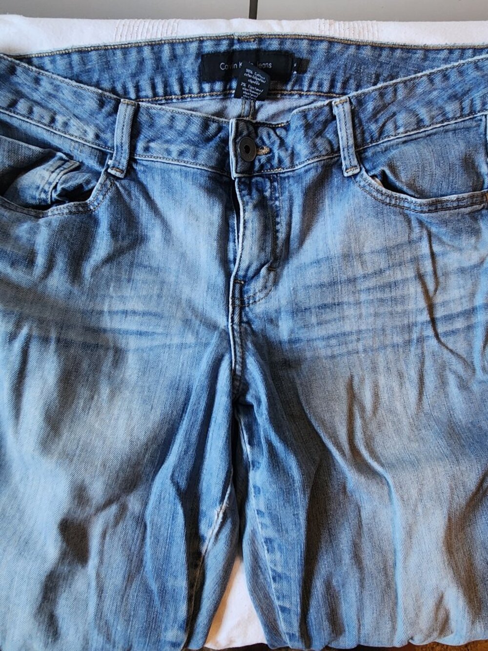 Calvin Klein Womens Jeans Size 14 Light Denim